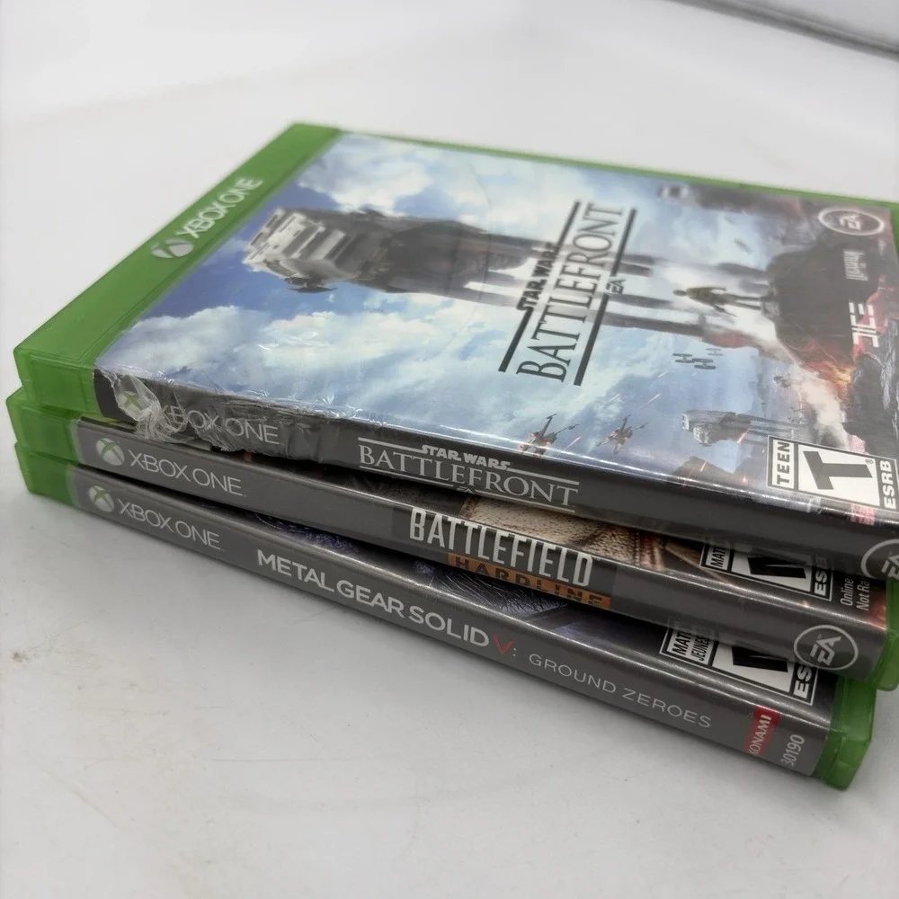 Xbox One 3 Games Battlefield Hardline Star Wars Battlefront Metal Gear Solid